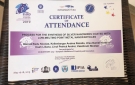 Certificate of participation, May 2019